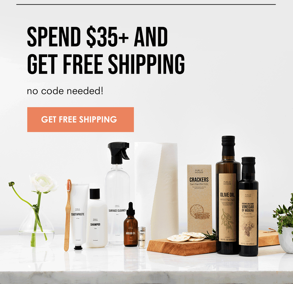 Spend \\$35+ and get free shipping. No code needed!