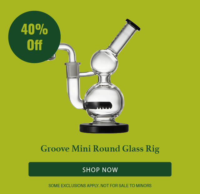 GROOVE MINI ROUND GLASS RIG