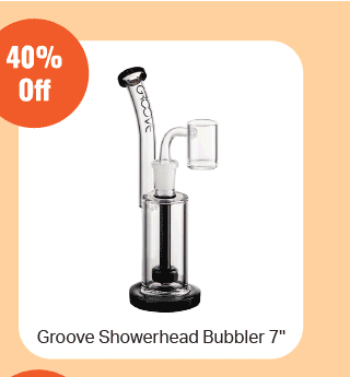 Groove Showerhead Bubbler 7 Inches