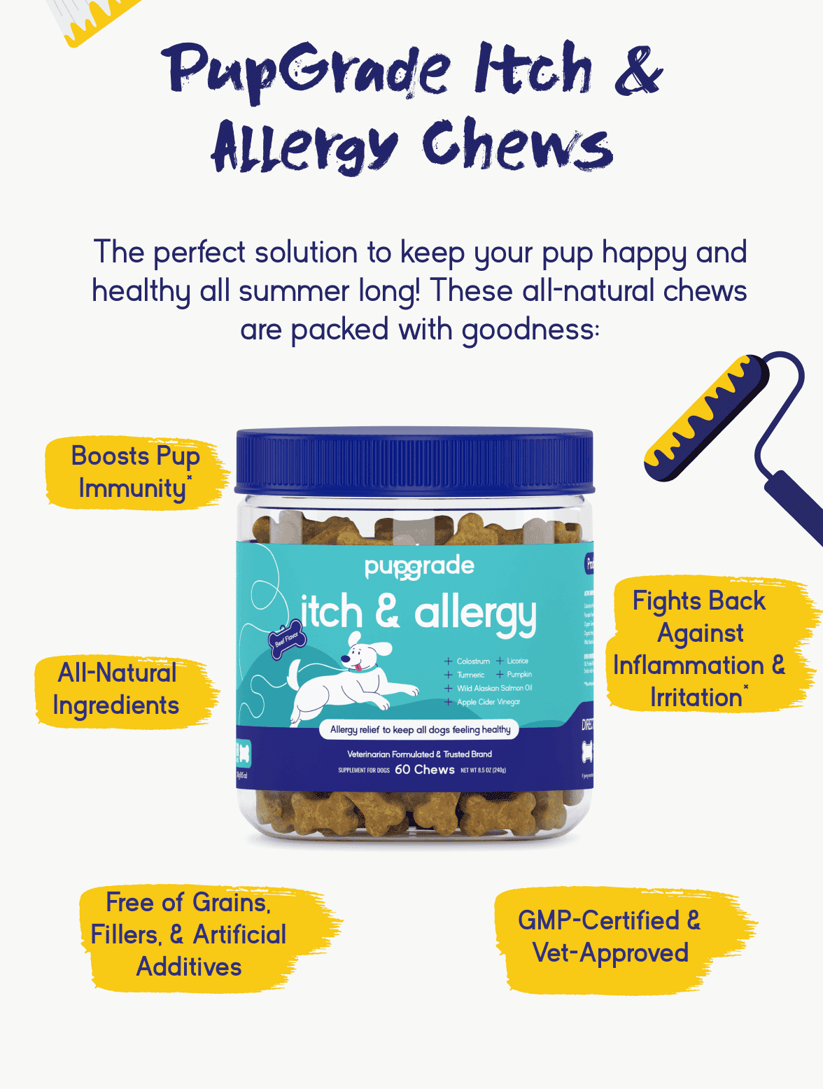 Save 20% on our best selling itch & allergy chews