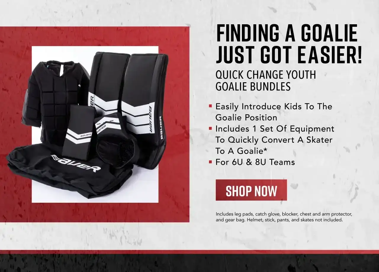 Check Out Our Youth Quick Change Goalie Packages