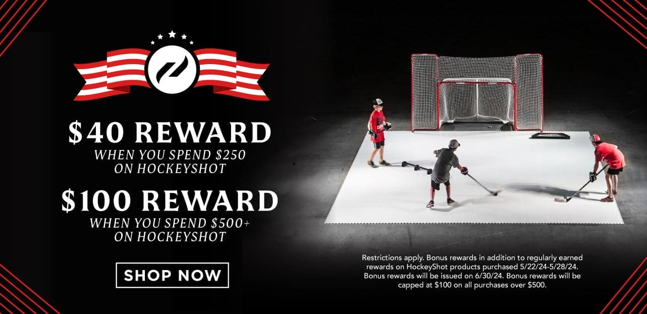 Earn Bonus Rewards On HockeyShot Training Tools