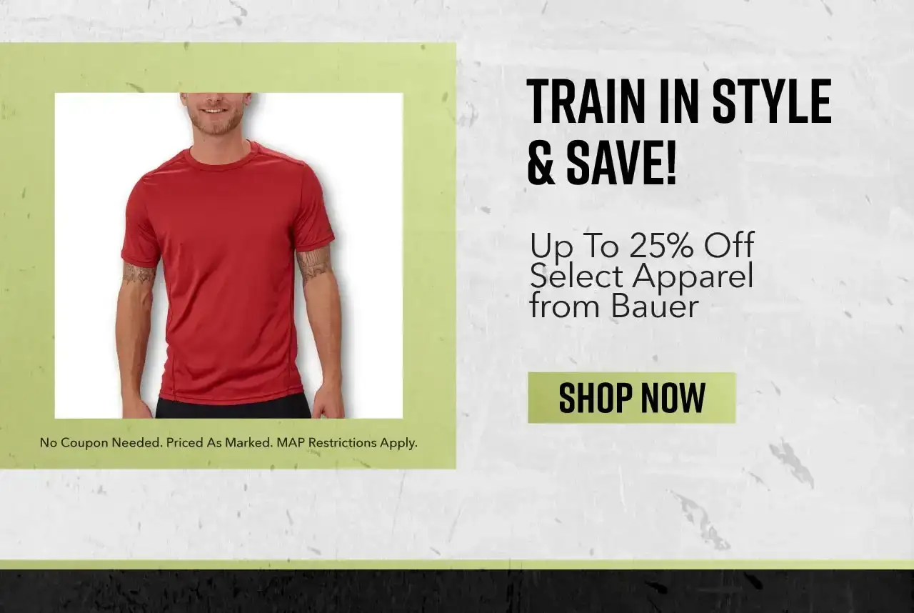 Save Up To 25% Off Select Apparel From Bauer