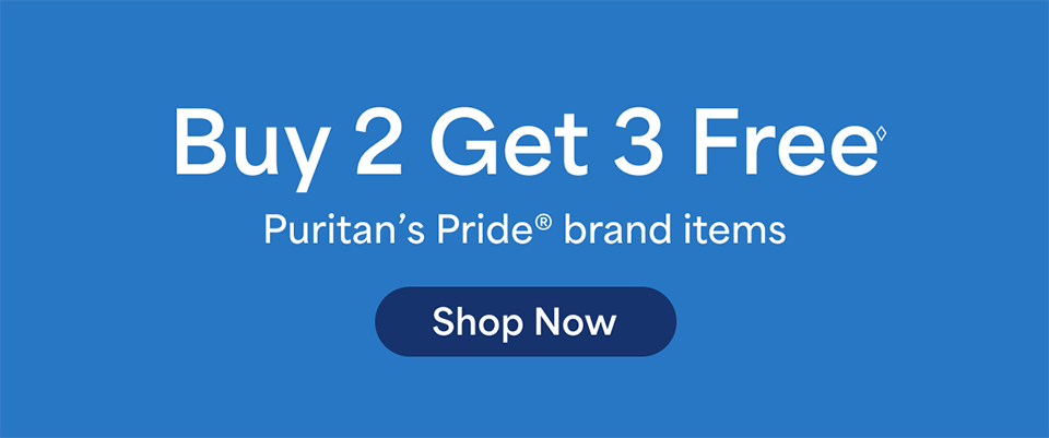 Buy 2 get 3 free◊ on Puritan's Pride® brand items. Shop now.