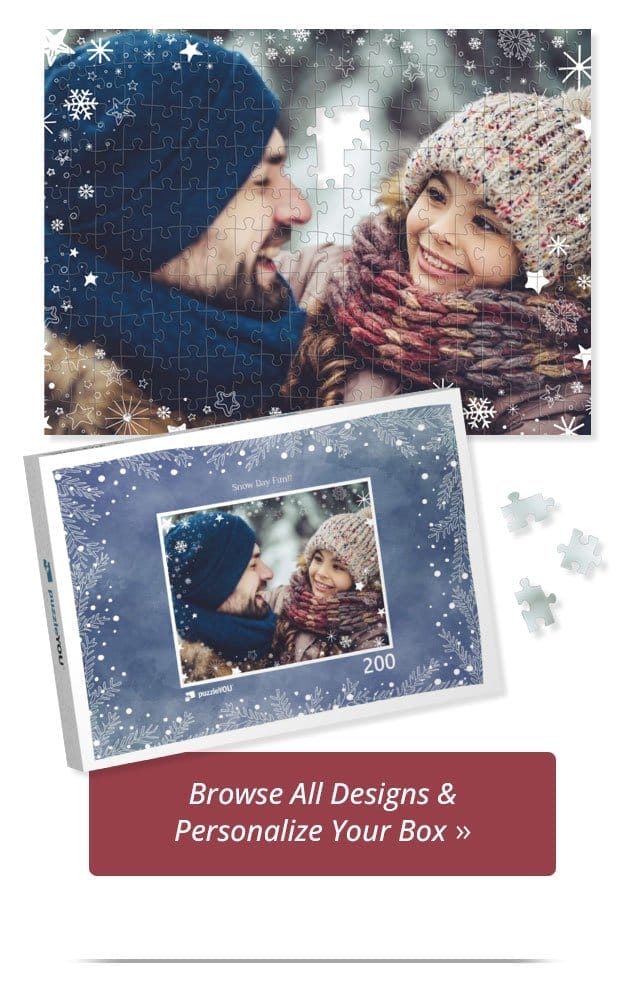Browse All Designs & Personalize Your Box | Custom photo puzzles are perfect for family & friends!