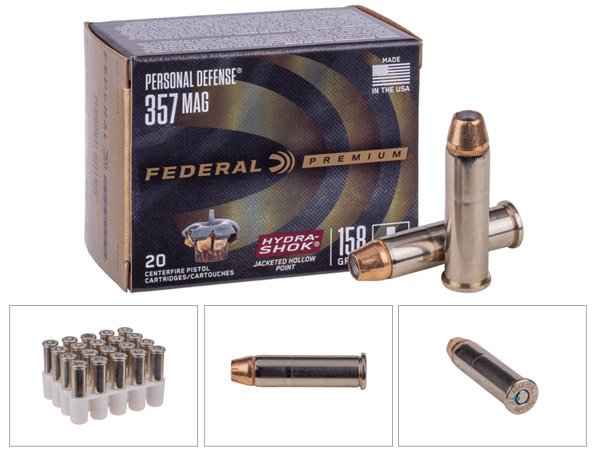 Federal Premium .357 Magnum Personal Defense Hydra-Shok, 158gr, 20ct