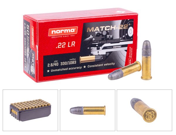 Norma .22 LR Match-22, 40gr, 50ct