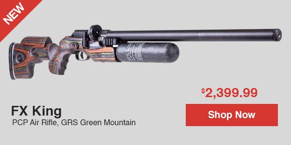 FX King PCP Air Rifle, GRS Green Mountain