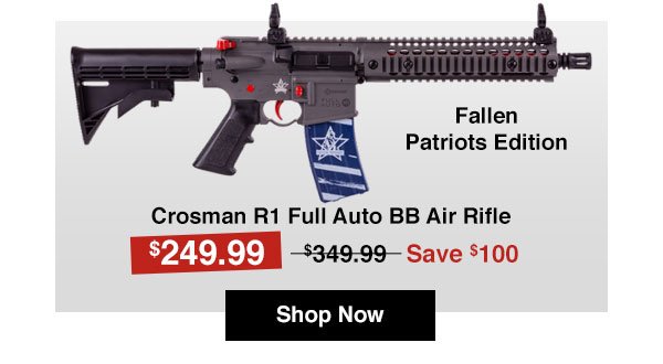 Crosman R1 Full Auto BB Air Rifle, Fallen Patriots Edition