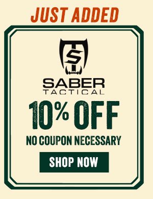 Save on Saber Tactical! No Coupon Necessary