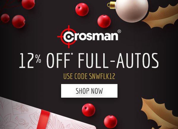 12% Off Crosman Full-Autos with Code SNWFLK12