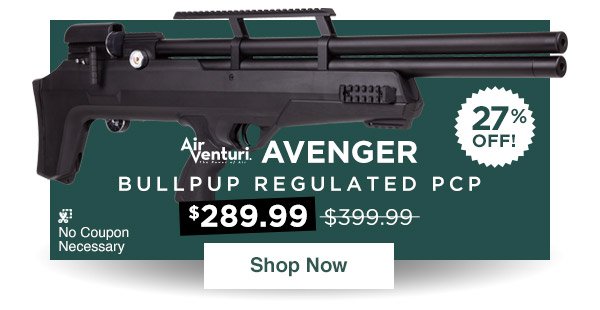 Air Venturi Avenger Bullpup, Regulated PCP Air Rifle