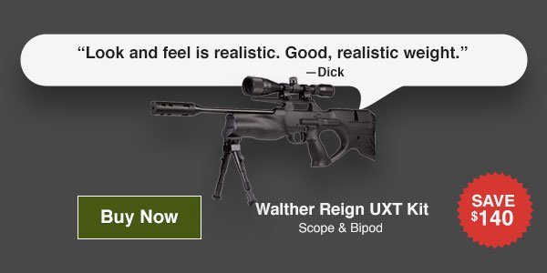 Walther Reign UXT Kit - Scope and Bipod