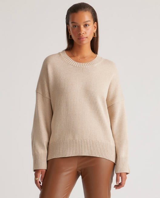 100% Organic Cotton Boyfriend Crew Sweater