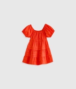 100% Cotton Poplin Tiered Dress