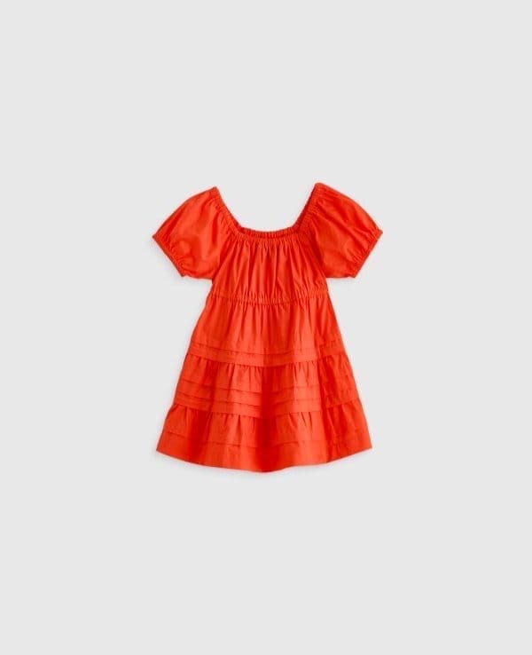 100% Cotton Poplin Tiered Dress