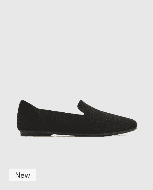 Washable Knit Almond-Toe Loafer