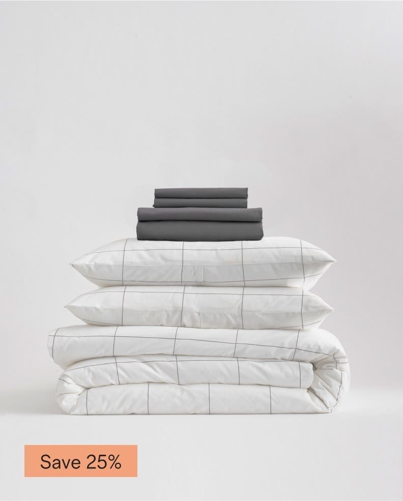 Classic Organic Percale Deluxe Bedding Bundle