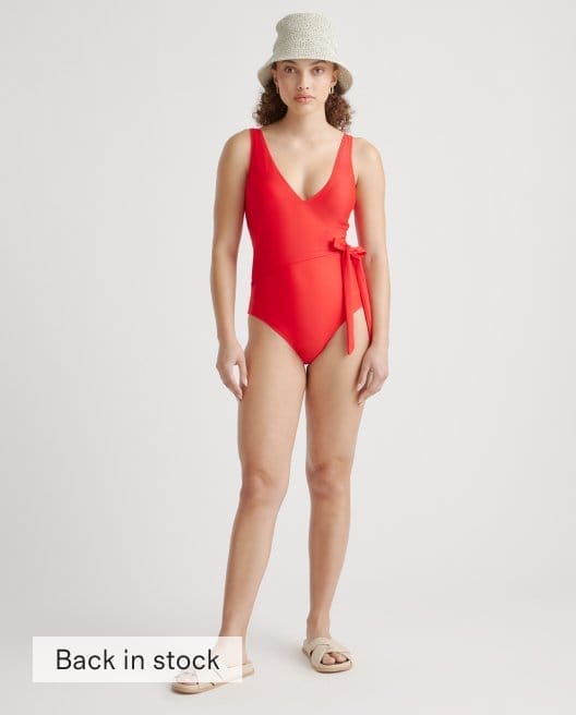 Italian Wrap One-Piece Swimsuit