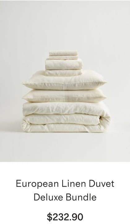 European Linen Duvet Deluxe Bundle