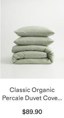 Classic Organic Percale Duvet Cover set