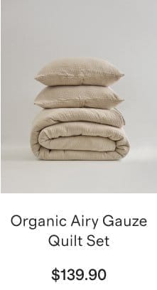 Organic Airy Gauze Quilt Set