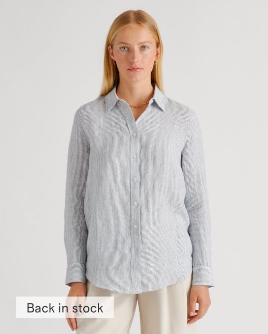 100% European Linen Long Sleeve Shirt