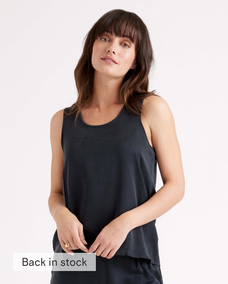 100% Washable Silk Pajama Tank