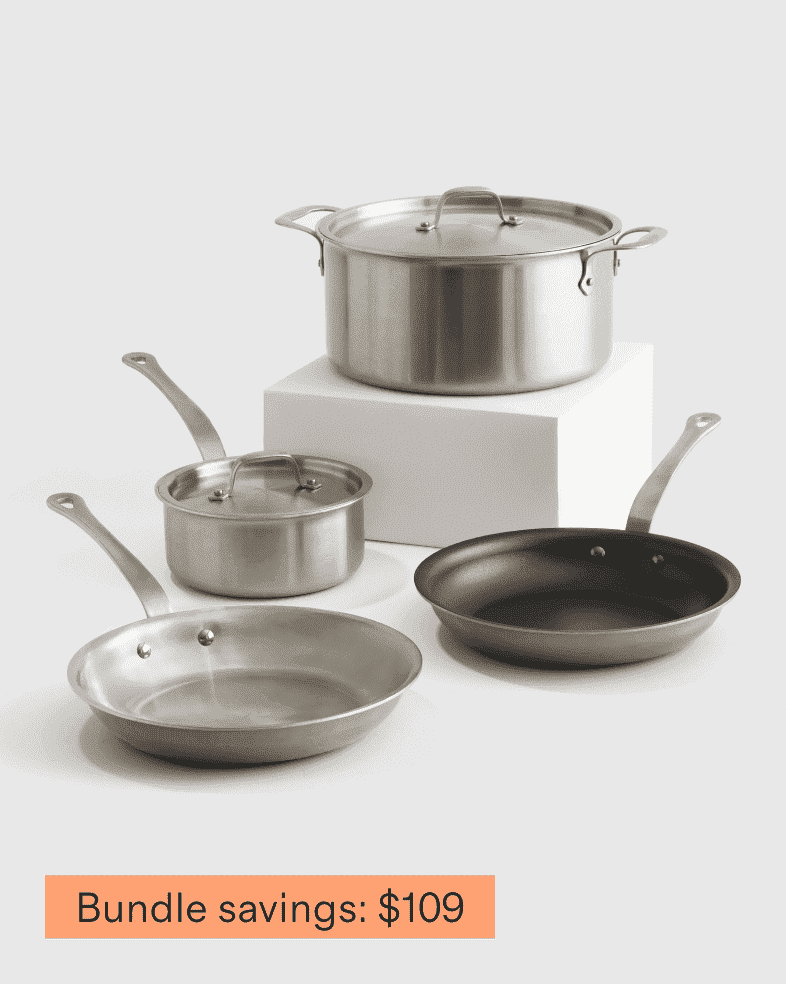 5-Ply Stainless Steel 6 Piece Cookware Set