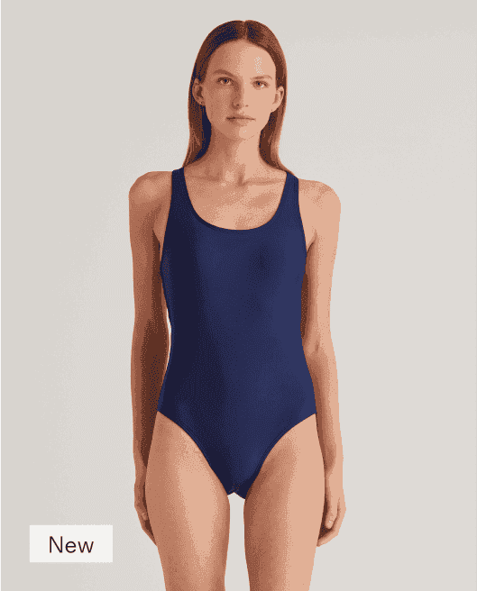 Italian Cross-Back One-Piece Swimsuit