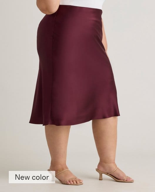 100% Washable Silk Skirt