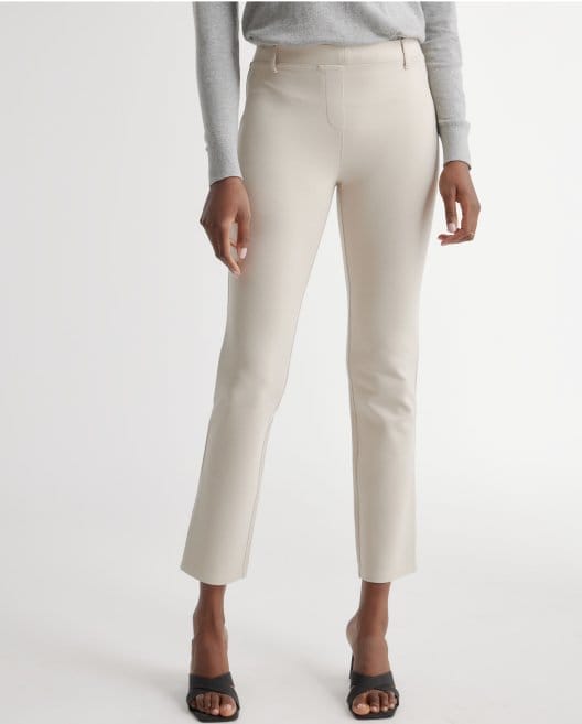 Ultra-Stretch Ponte Straight Leg Pant