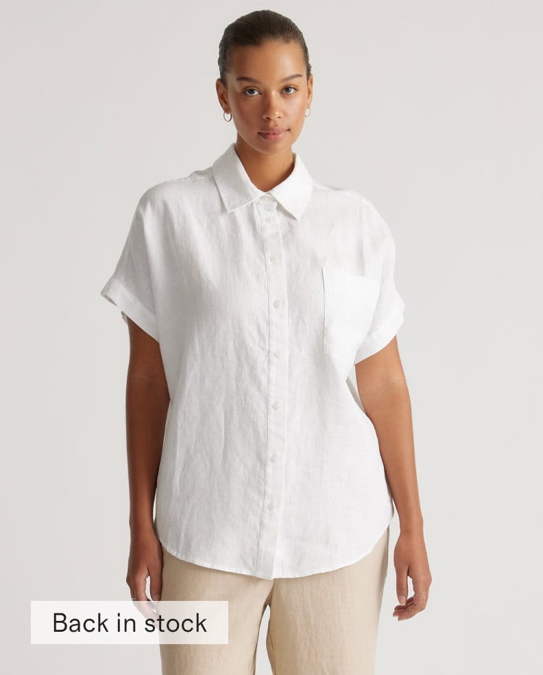 100% European Linen Camp Shirt