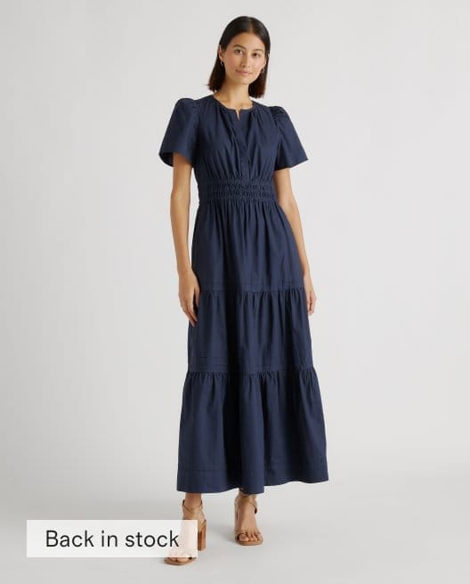 100% Organic Cotton Tiered Maxi Dress