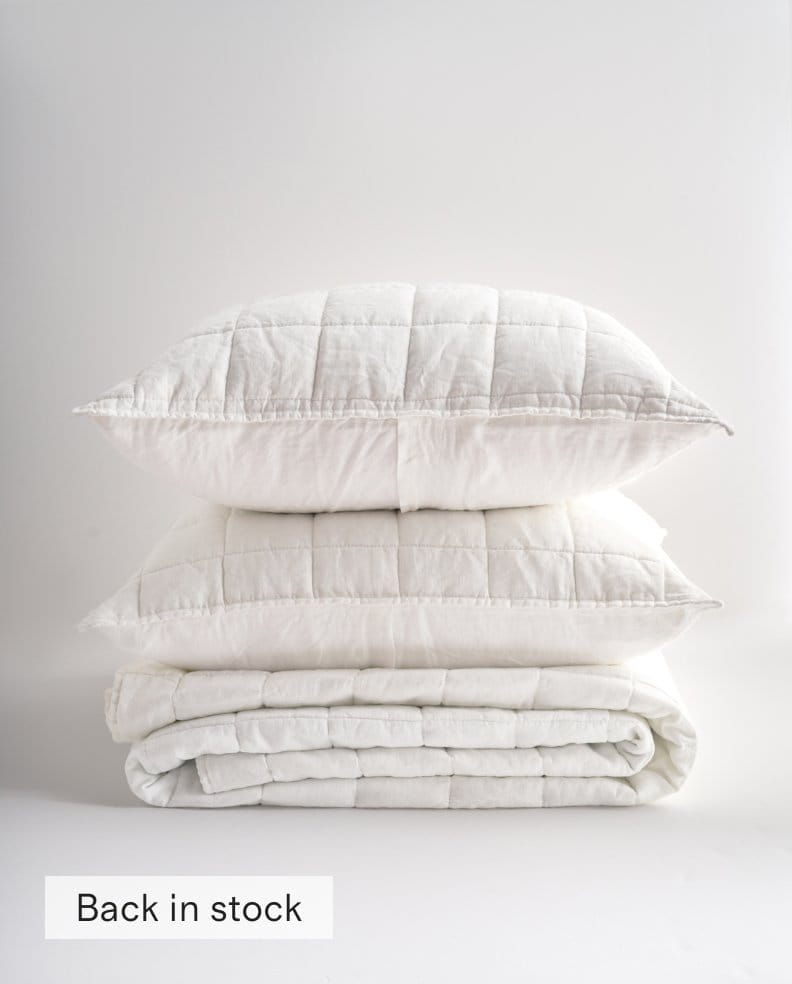 European Linen Quilt Set