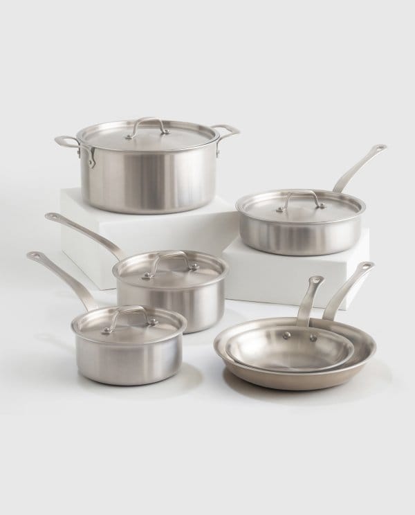 5-Ply Stainless Steel 10 Piece Cookware Set