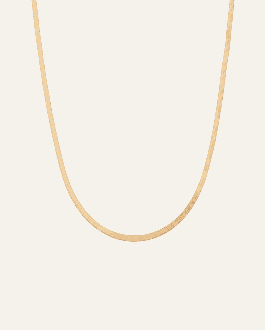 14K Gold 2.5mm Herringbone Chain