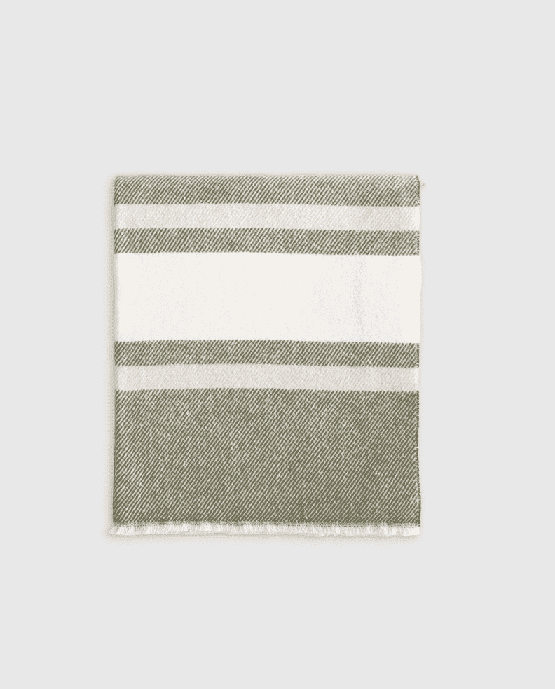 Italian Cotton Striped Throw