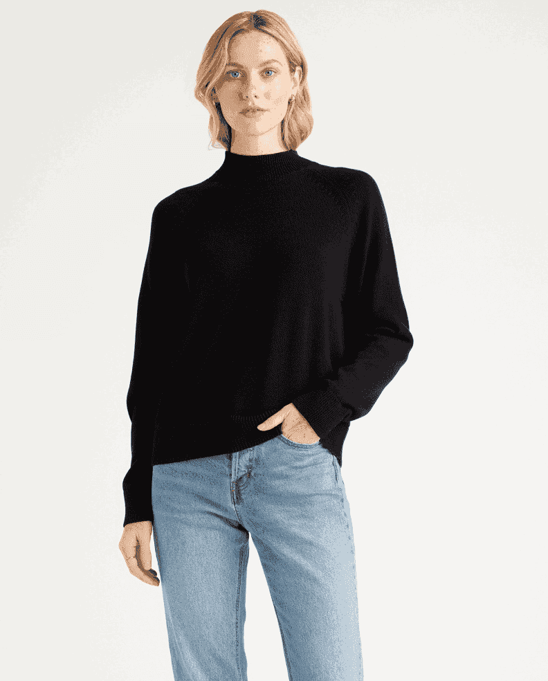 100% Organic Cotton Mockneck Sweater