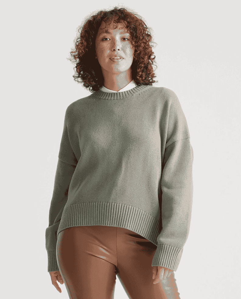 100% Organic Cotton Boyfriend Crew Sweater