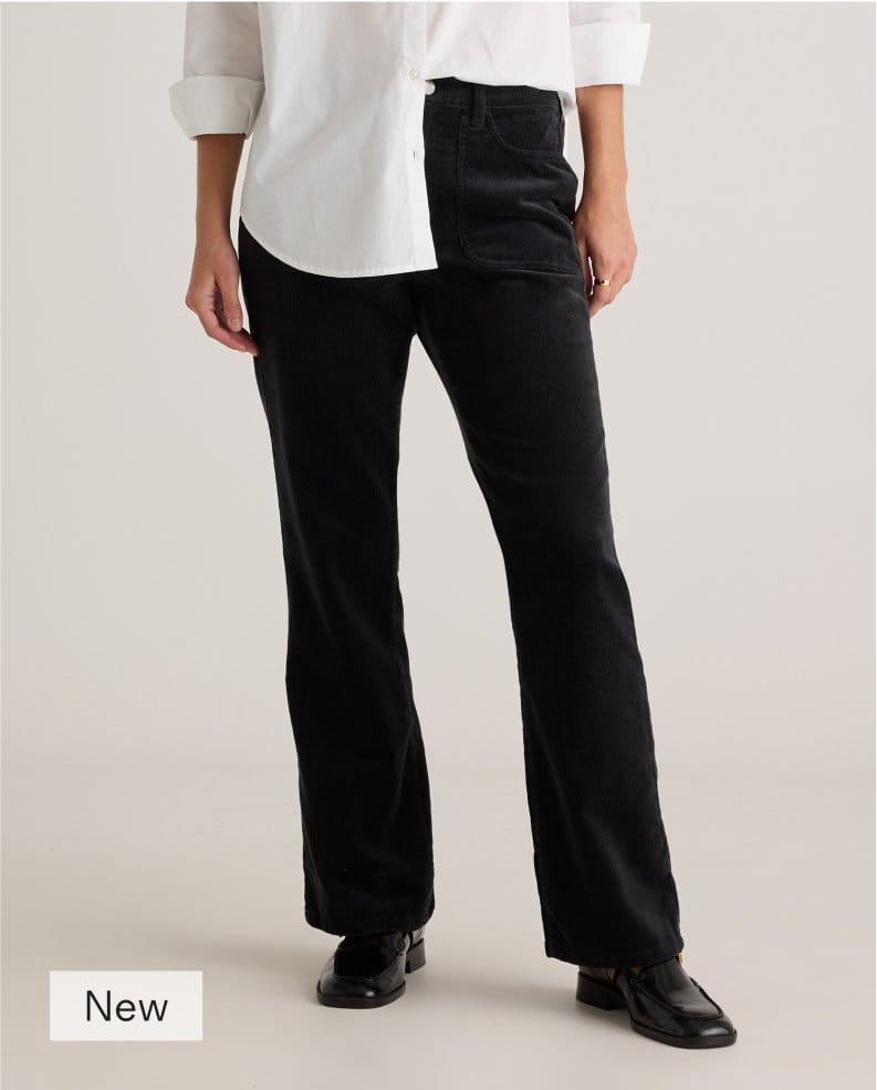 Organic Stretch Corduroy Flare Pant