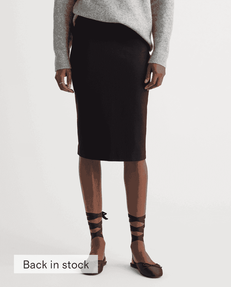 Ultra-Stretch Ponte Pencil Skirt