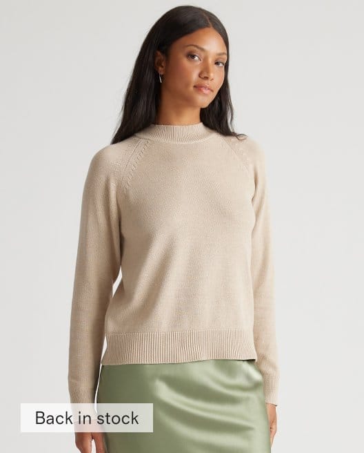 100% Organic Cotton Mockneck Sweater