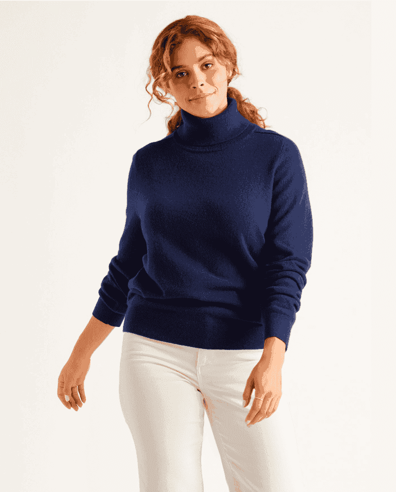 Mongolian Cashmere Turtleneck Sweater