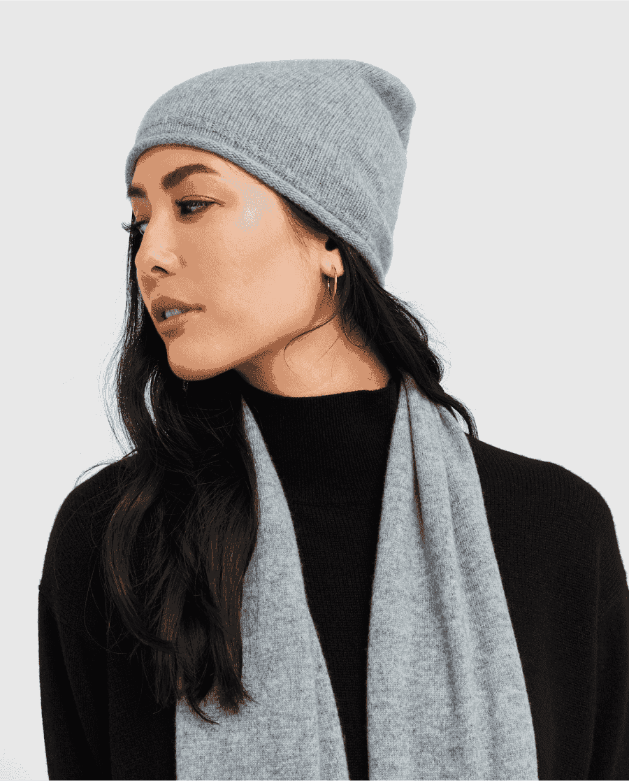 Mongolian Cashmere Slouchy Beanie