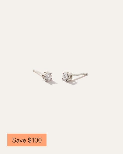 14K Classic Round Studs 0.28 Carat