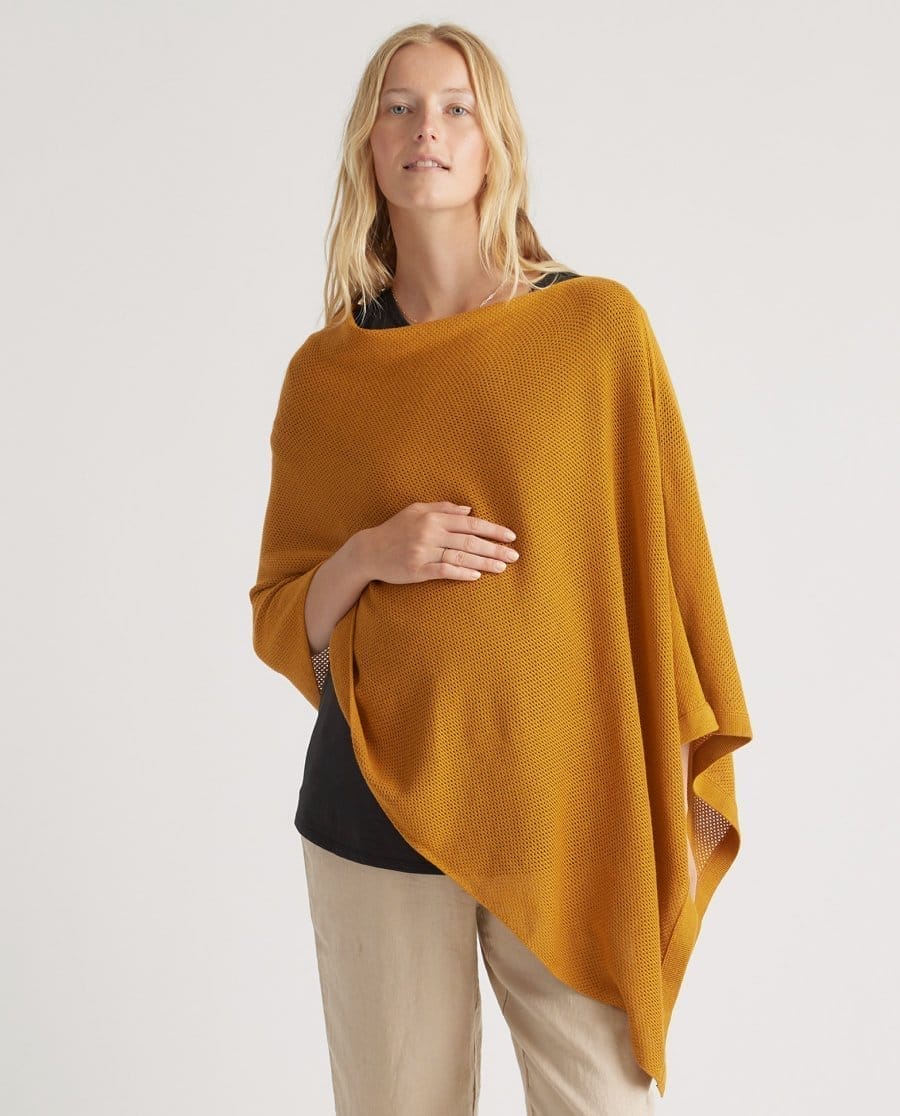 Lightweight Cotton Cashmere Nursing Shawl