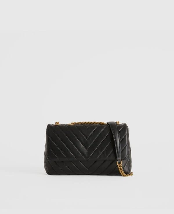 Italian Leather Quilted Convertible Crossbody