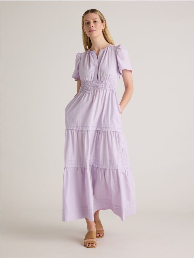 100% Organic Cotton Tiered Maxi Dress