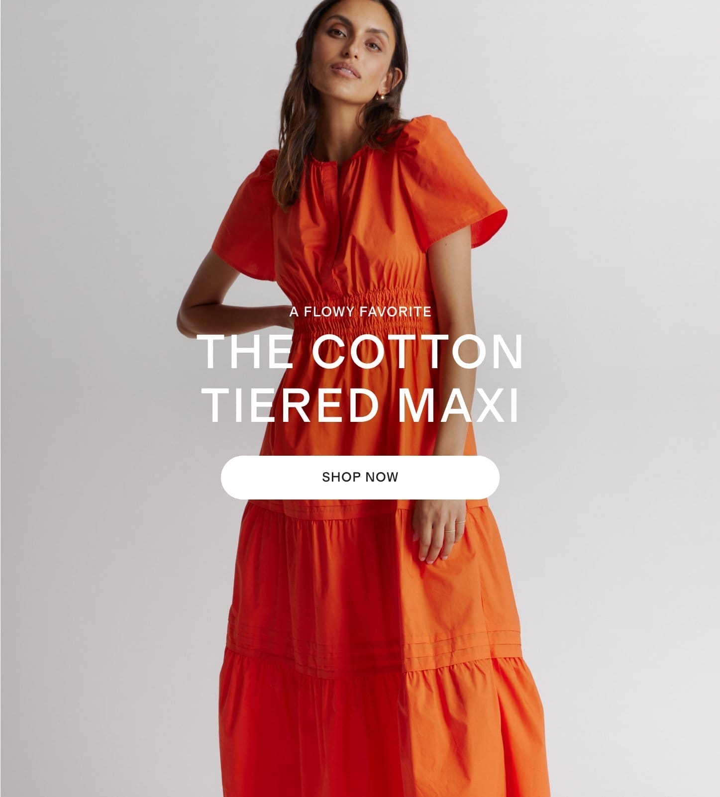 THE COTTON TIERED MAXI DRESS